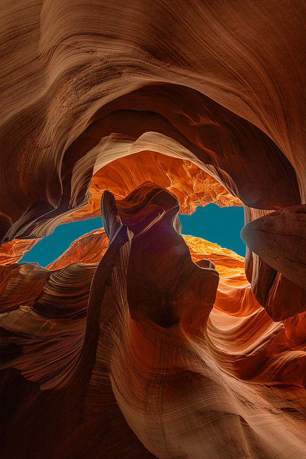 Antelope Canyon Photograph - Windows by Chuanxu Ren