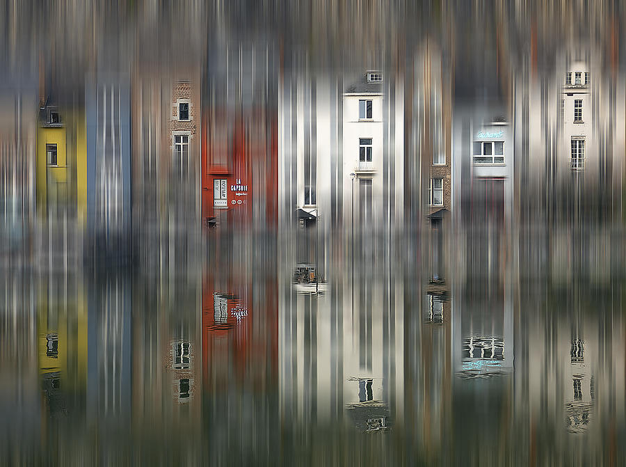 Windows In Dinant Photograph by Adolfo Urrutia
