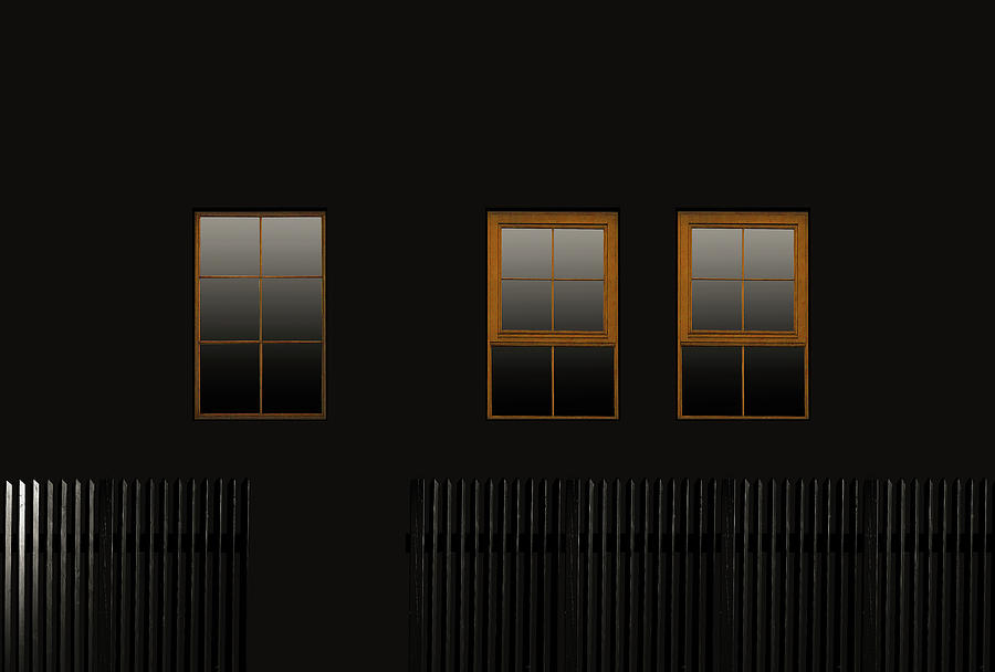 Architecture Photograph - Windows In The Dark by Inge Schuster