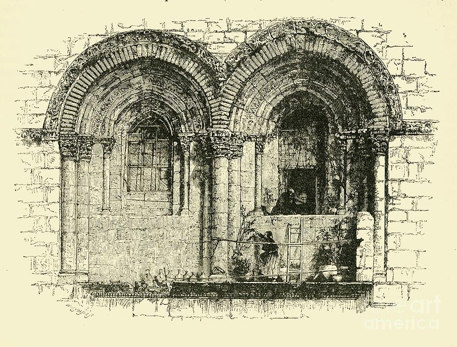 Windows Of The Church Of The Holy Drawing by Print Collector