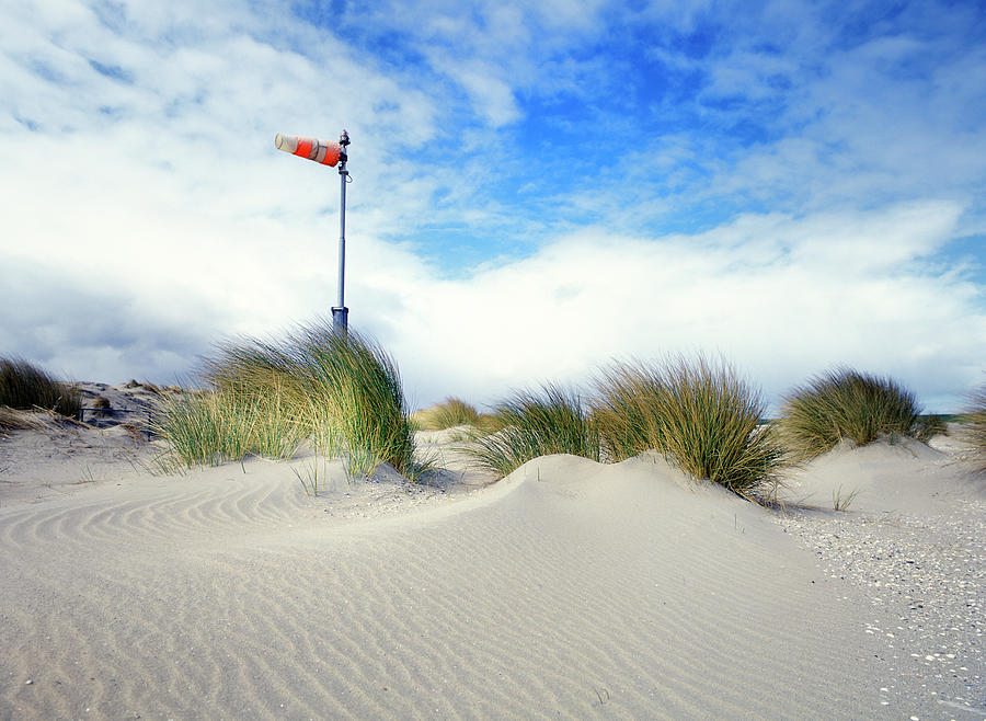 Windsock In The Dunes Photograph by Pidjoe
