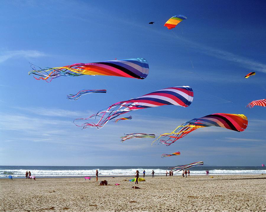 Windsocks And Kites Flying During Kite Photograph By Danita Delimont