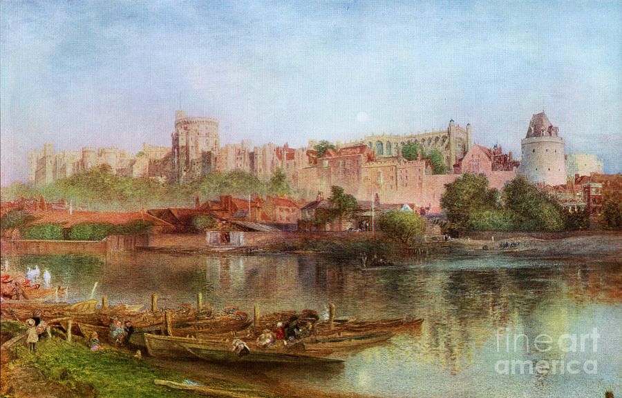 Windsor Castle, 1889, 1912.artist Drawing by Print Collector