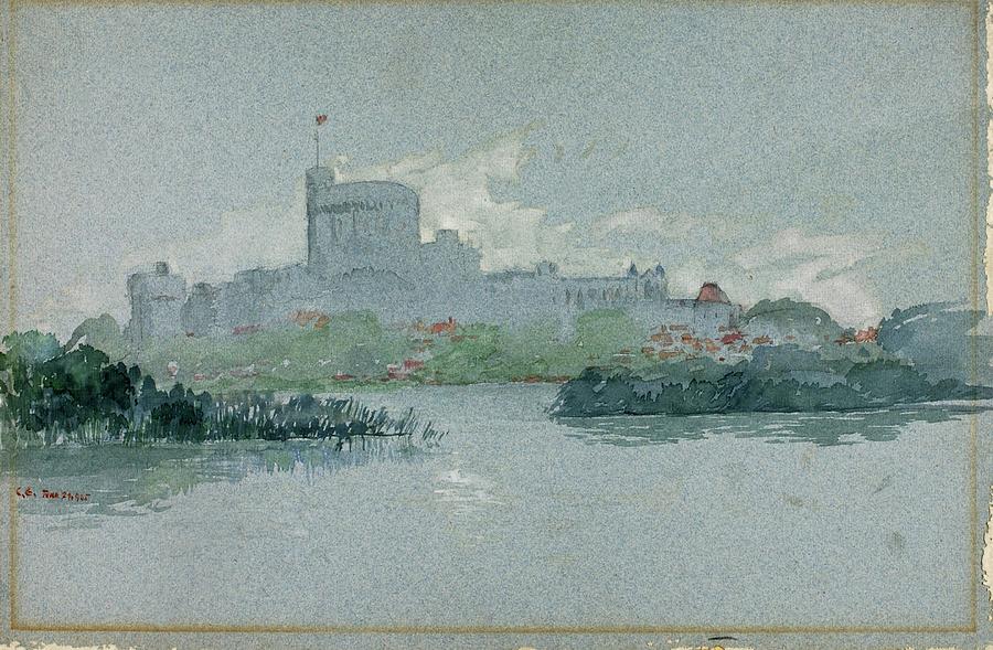 Castle Painting - Windsor Castle, England by Cass Gilbert