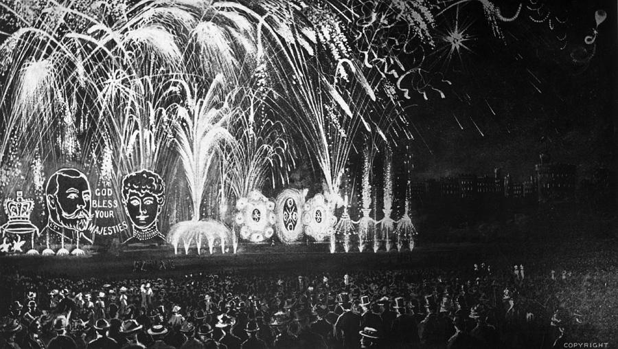 Windsor Fireworks Photograph by Edward Gooch Collection