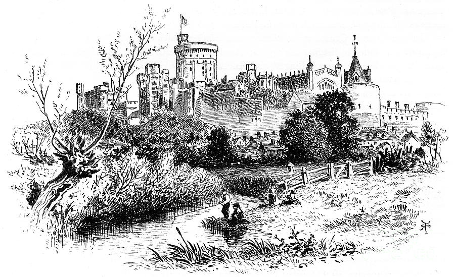 Windsor, From Clewer, 1880.artist Drawing by Print Collector