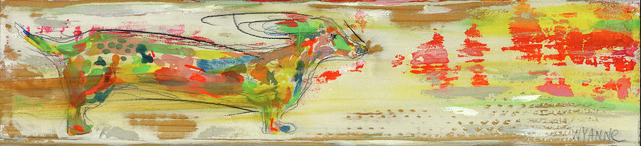 Whimsical Painting - Windstorm Doxie by Wyanne