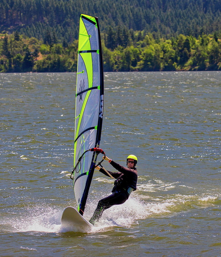 Windsurfing the Columbia River Gorge Photograph by Jerry Fornarotto