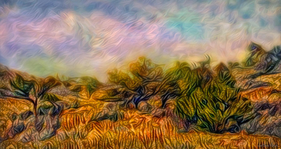 Windy Golden Meadow Digital Art by Joel Bruce Wallach