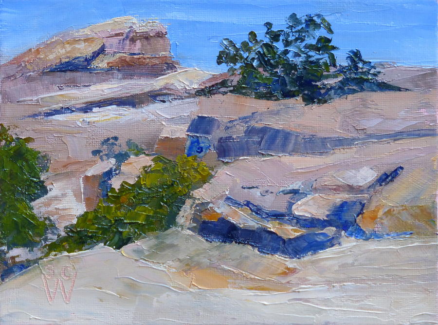 Windy Point Study Painting by Susan Woodward