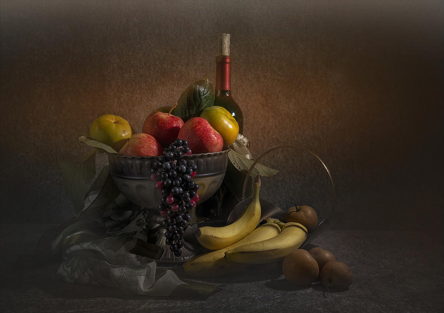 Wine And Fruits Photograph by John-mei Zhong