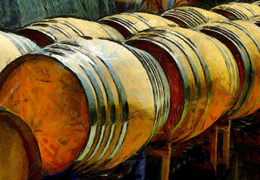 Wine Barrel Rack Photograph by Floyd Snyder