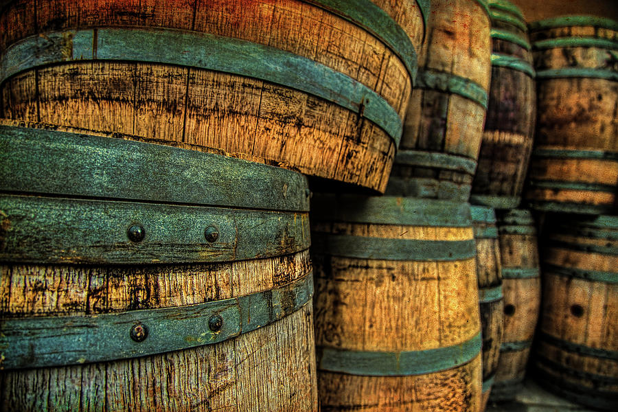 Wine Barrels Photograph by Bill Chizek
