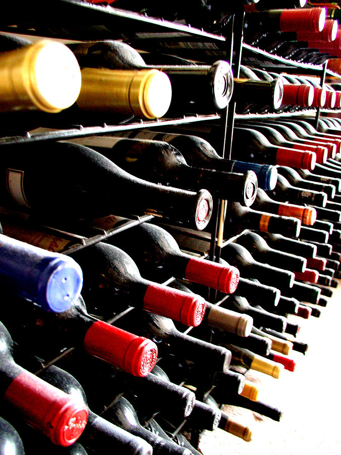 Wine Bottles Perspective Photograph by Chichi