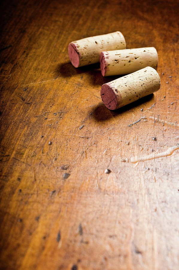 Wine Corks Background Photograph by Joecicak