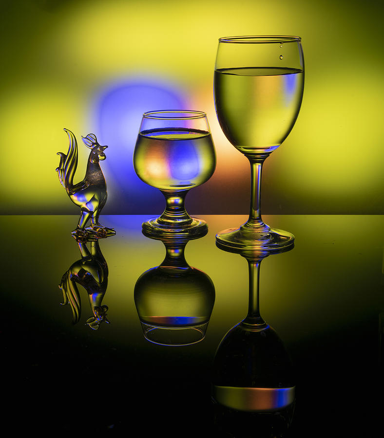 Wine Glass In Color Photograph by Betty Liu