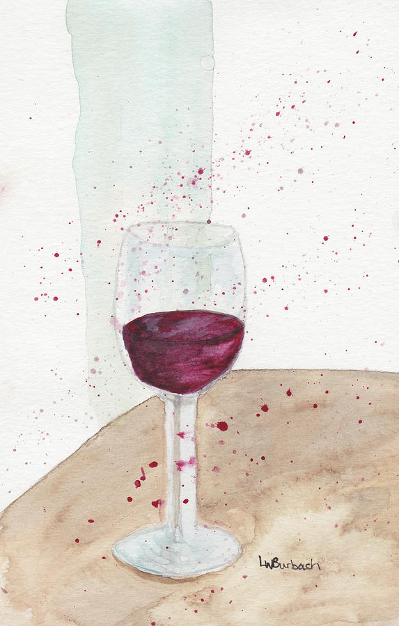 Wine Please Painting by Lisa Burbach