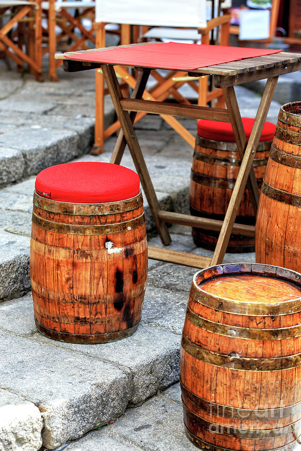 Wine Seats in Porto Photograph by John Rizzuto