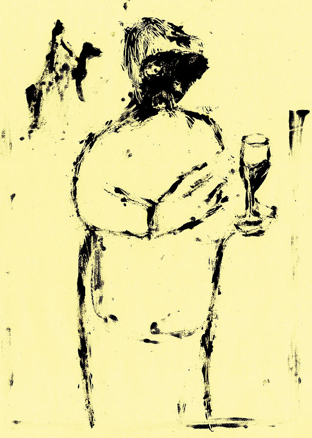Wine taster Painting by Edgeworth Johnstone