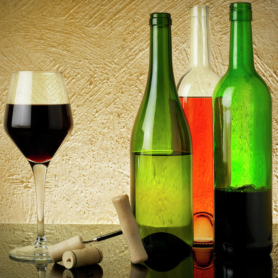 Rose Wine Photograph - Wine Testing by Flyfloor Rose Wine Photograph - Wine Testing by Flyfloor