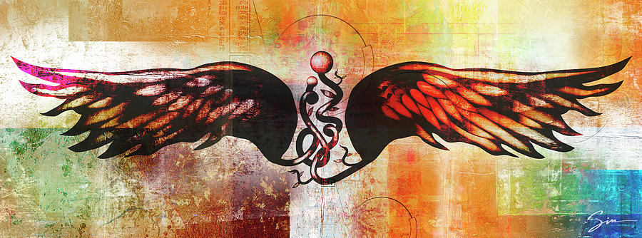 Wings Mixed Media - Wing Dream 2 by Greg Simanson