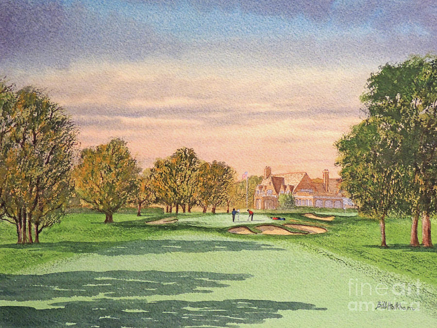 Winged Foot West Golf Course 9th Hole Painting