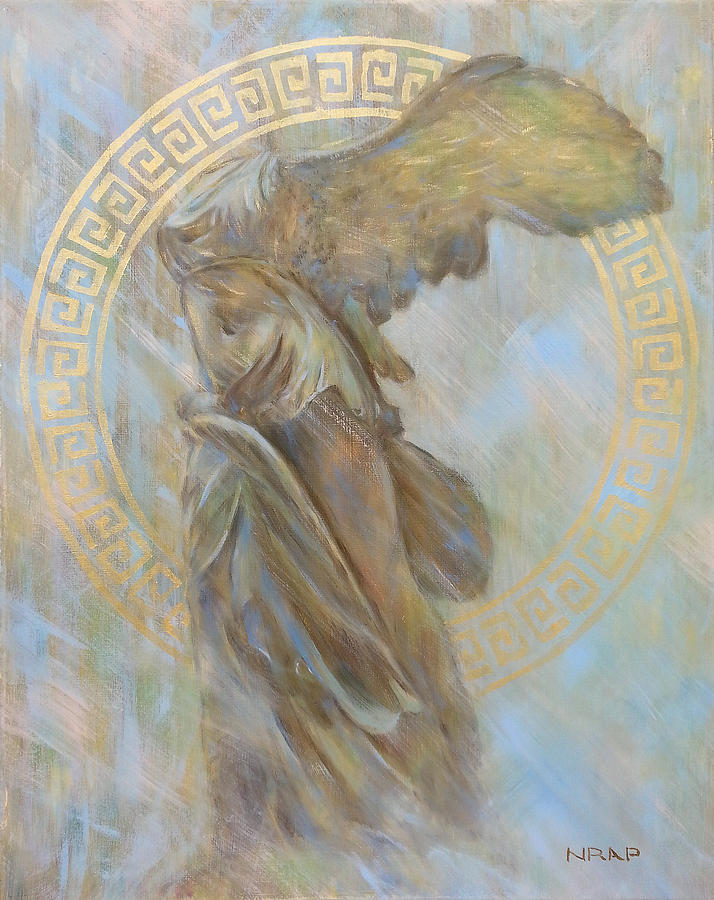 Winged Goddess Nike Painting by Nadia 