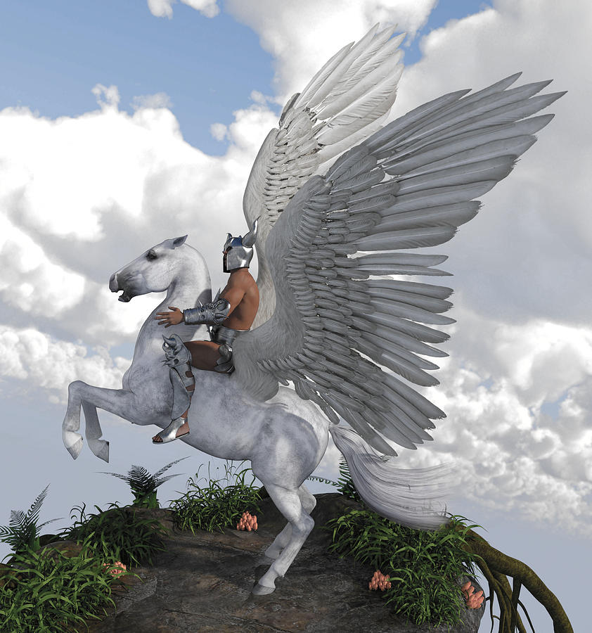 Winged Horse 1 Digital Art