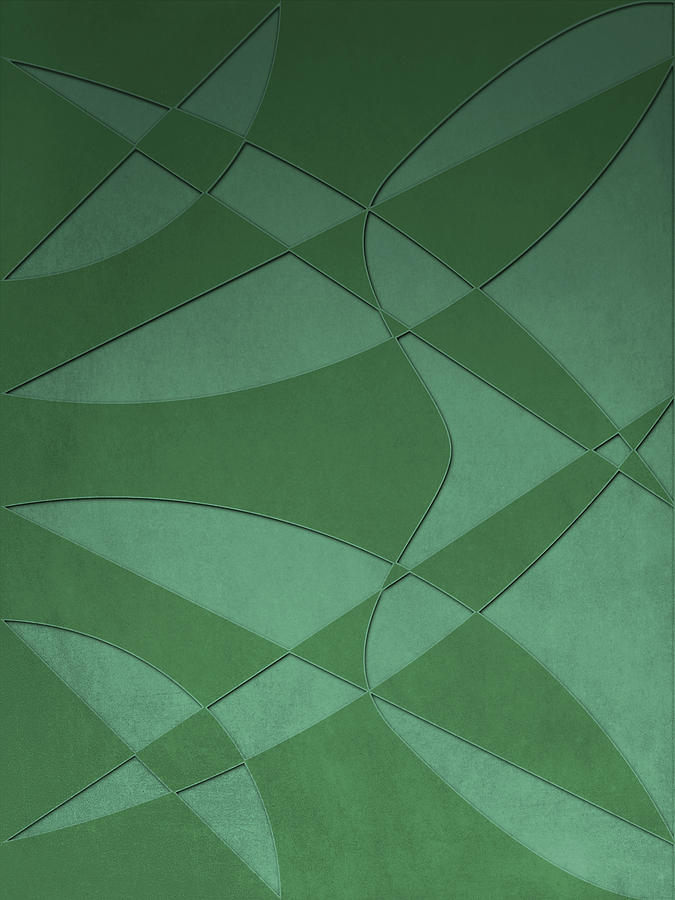 Wings and Sails - Green and Light Green Digital Art by Jason Fink