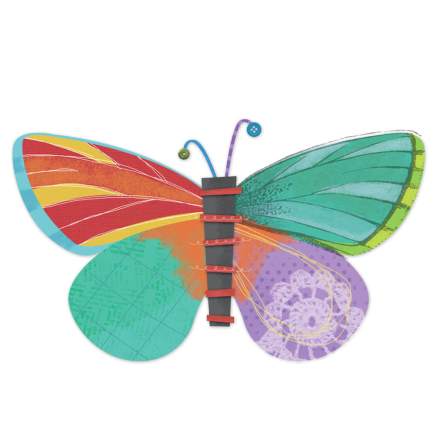 Butterfly Digital Art - Wings Of Grace Butterfly Icon 1 by Holli Conger
