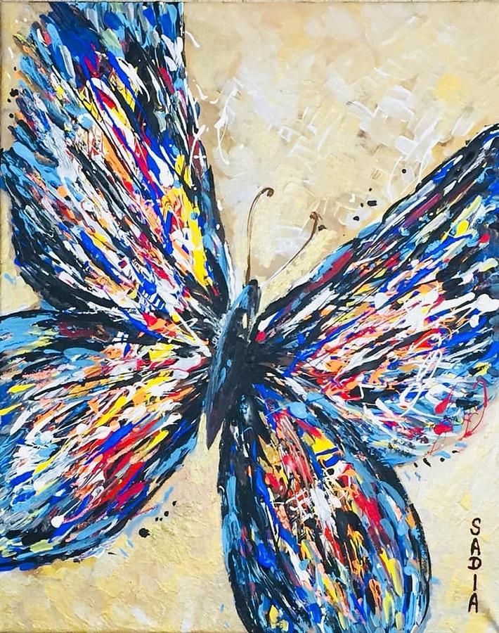 Wings of Love 2 Painting by Sadia Butt | Fine Art America