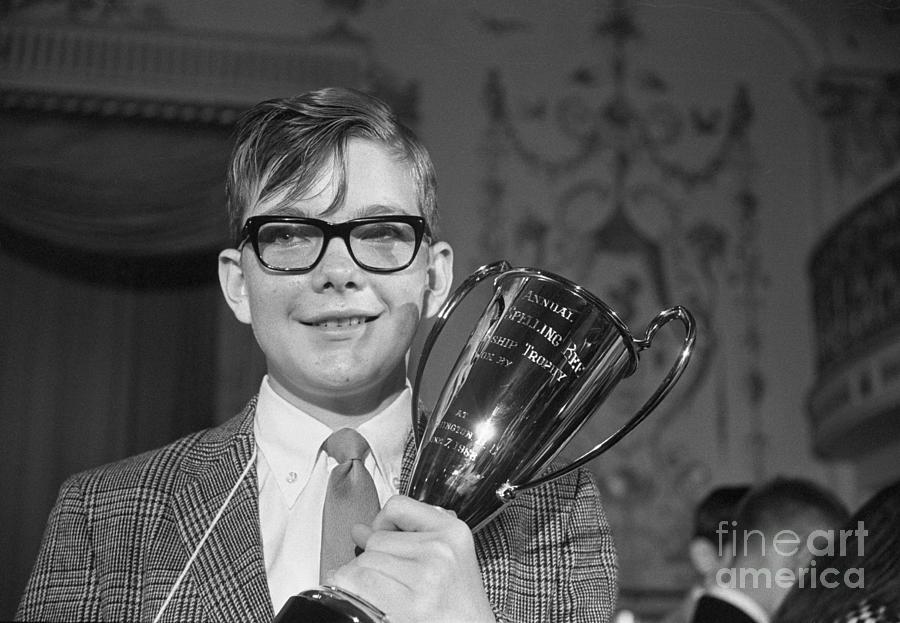 Winner Of 1968 National Spelling Bee Photograph by Bettmann