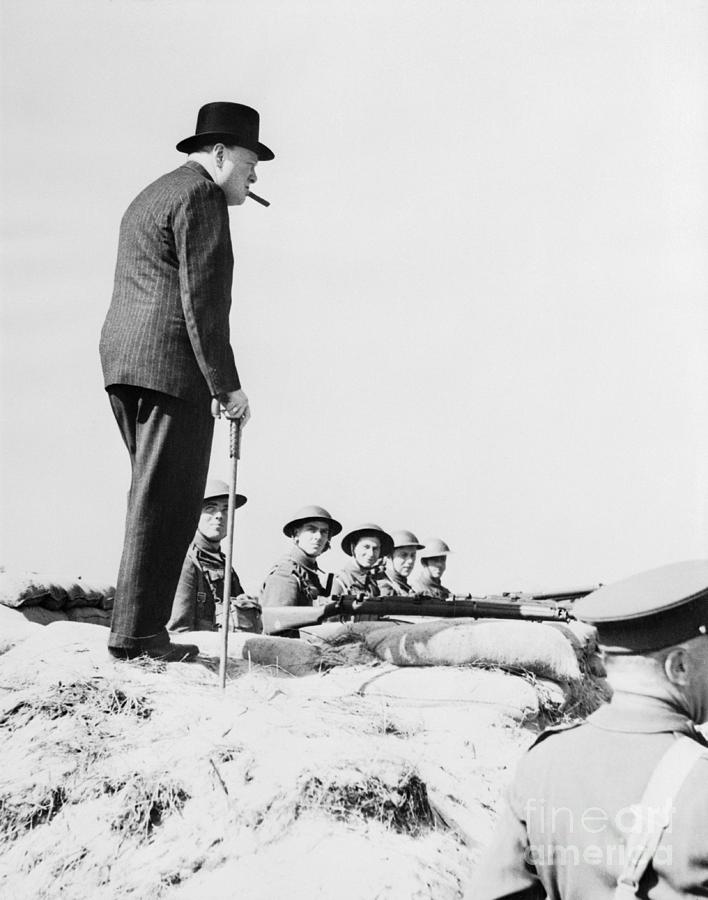 Winston Churchill Appearing Photograph by Bettmann