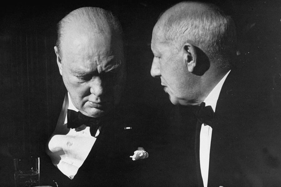 Usa Photograph - Winston Churchill by Herbert Gehr