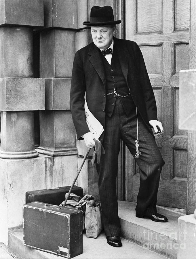 Winston Churchill Re-appointed First Photograph by Bettmann
