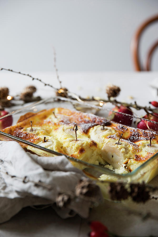 Winter Apple Bake With Quark And Eggs Photograph by Emmer Flora