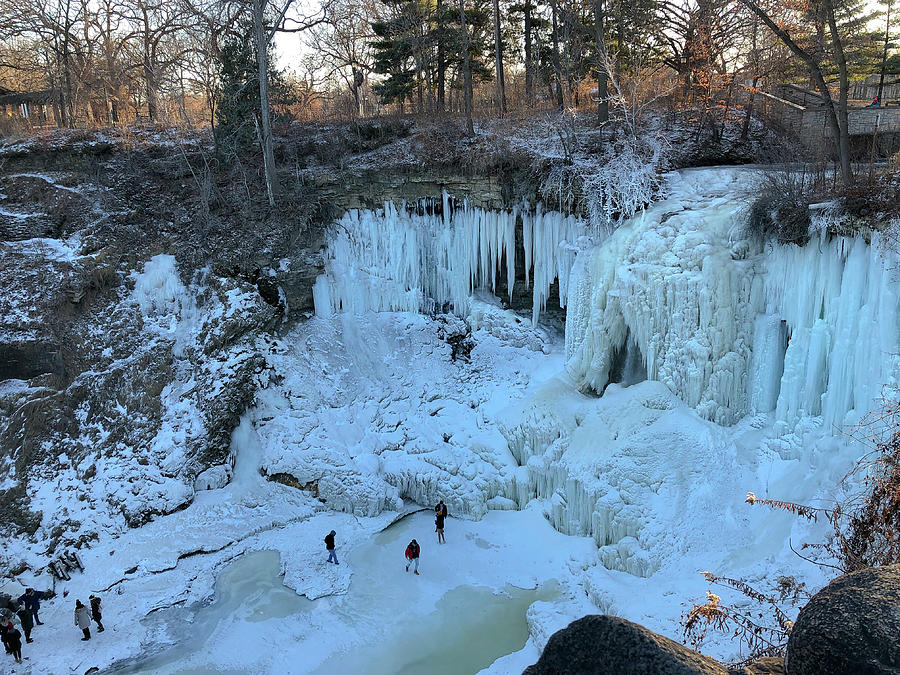 Frozen Minnehaha Falls Photograph by Patricia Schaefer - Fine Art America