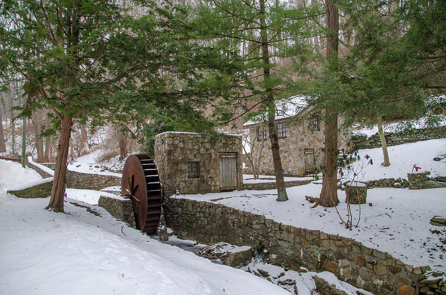Winter at Rose Glen Mill - Lower Merion Pa Photograph by Bill Cannon