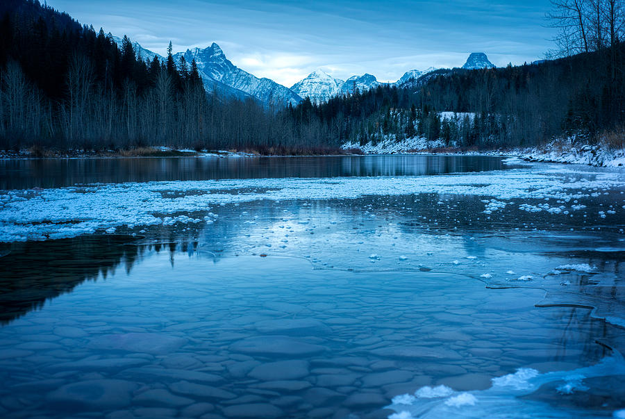 Winter Beginnings on the Flathead Photograph by Matt Hammerstein