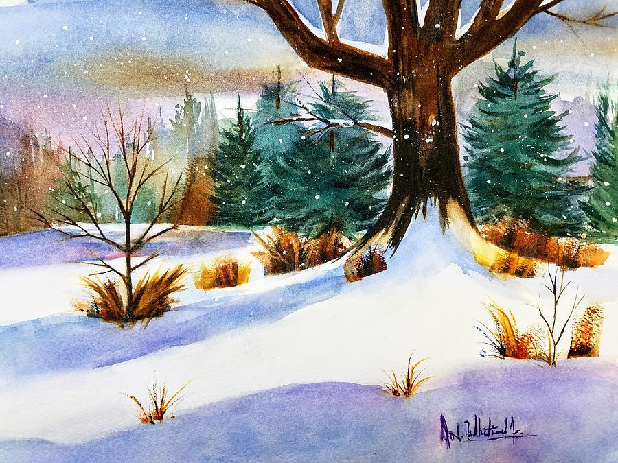 Winter Blanket Painting by Don Whitesel