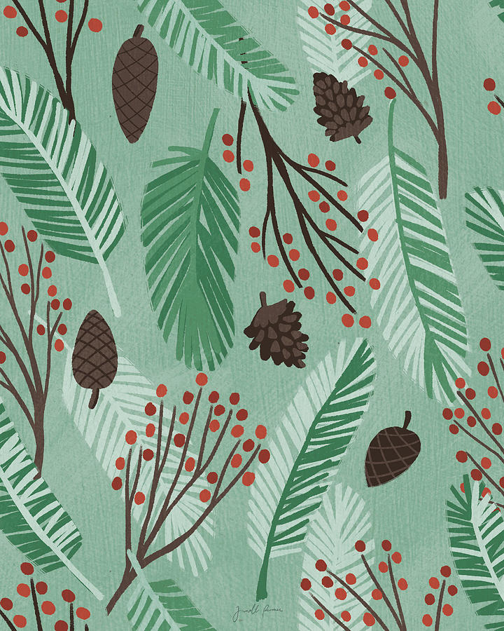 Winter Bliss Pattern Viib Painting by Janelle Penner Winter Bliss Pattern Viib Painting by Janelle Penner