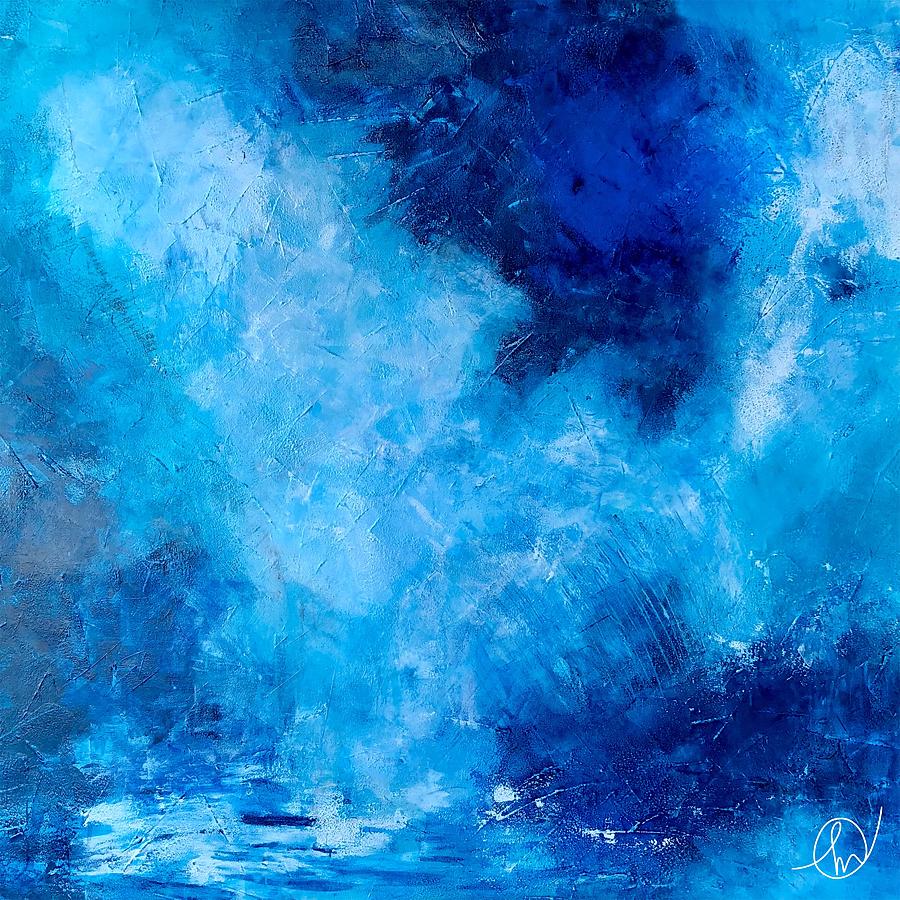 Winter Blues Painting by Monica Martin