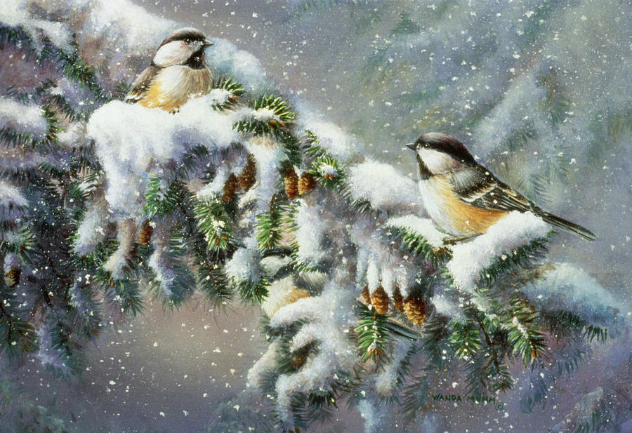 Winter Companions Painting By Wanda Mumm Fine Art America