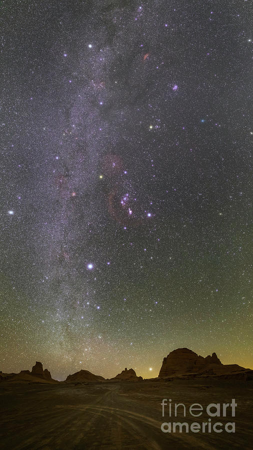 Winter Constellations Over Lut Desert Photograph by Amirreza Kamkar / Science Photo Library