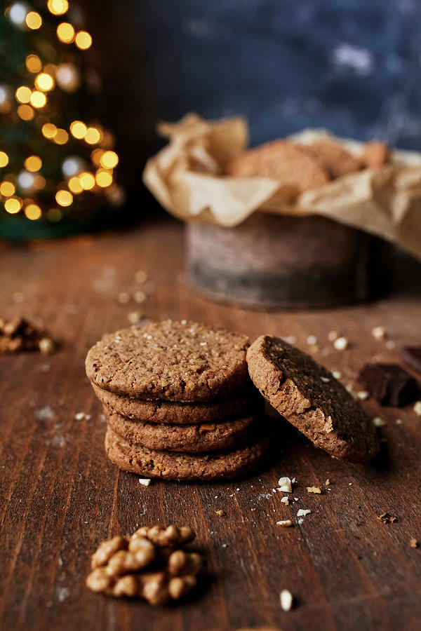 Winter Cookies With Walnuts Photograph by Natasa Dangubic