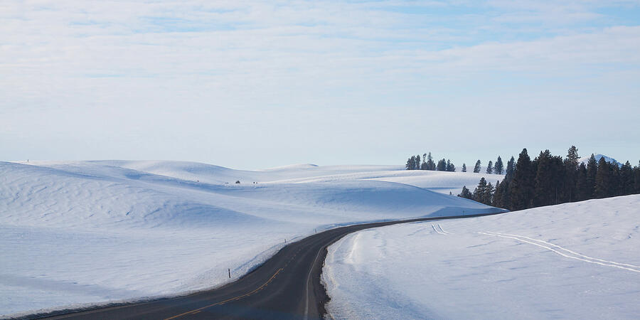 Winter Country Road 2 Photograph by Tatiana Travelways
