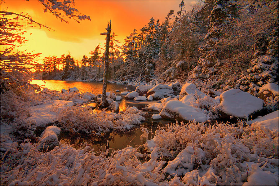 Winter Cove Sunset Photograph by Irwin Barrett