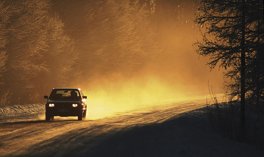 Winter Drive Photograph by Bror Johansson