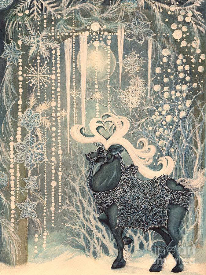 Winter  Fantasy Painting by Janine Riley