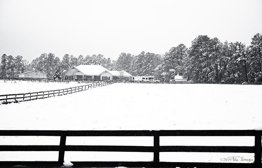 Winter Farm Photograph by TruImages Photography